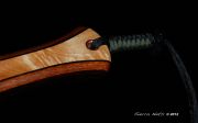 Custom Cat's Paw Burl Maple, Wenge & Mahogany fly fishing net