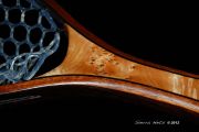 Custom Cat's Paw Burl Maple, Wenge & Mahogany fly fishing net
