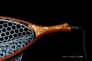 Custom Cat's Paw Burl Maple, Wenge & Mahogany fly fishing net