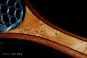 Custom Cat's Paw Burl Maple, Wenge & Mahogany fly fishing net