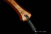 Custom Cat's Paw Burl Maple, Wenge & Mahogany fly fishing net