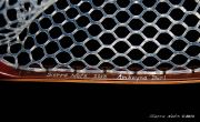Custom fly fishing net of Amboyna Burl, Mahogany & Wenge