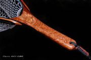 Sierra Nets Custom Fly Fishing Net- Eucalyptus Burl, Curly Mahogany, Cherry & Wenge