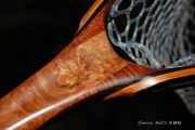 Sierra Nets Custom Fly Fishing Net- Eucalyptus Burl, Curly Mahogany, Cherry & Wenge
