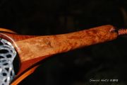 Sierra Nets Custom Fly Fishing Net- Eucalyptus Burl, Curly Mahogany, Cherry & Wenge