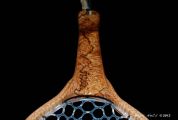 Cartography- A Custom Spalted Maple Burl Fly fishing Net  by Sierra Nets