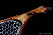 Custom Maple Burl Fly Fishing Net by Sierra Nets
