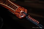 Small Fry- A Custom Redwood Burl, Wenge, Mahogany & Curly Maple Fly Fishing Net  by Sierra Nets