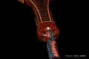 Small Fry- A Custom Redwood Burl, Wenge, Mahogany & Curly Maple Fly Fishing Net  by Sierra Nets