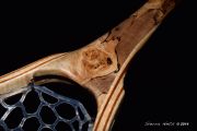 Custom Fly Fishing Net By Sierra Nets- Stabilized Spalted Maple Burl net