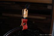 Custom time Maple, Wenge, Ebony fly fishing net with Kingman turquoise and copper inlays