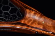 Custom Quilted Mahogany Guide Net-Custom brass butt plate Custom Brass Inlaid Dots 22,24,&26