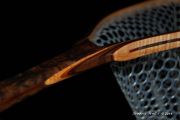 Custom Claro Walnut Fly Fishing Net by Sierra Nets w-Two Custom Carolina Cherry Burl Reel Seats