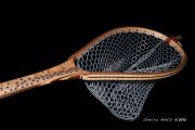 Custom curly big leaf Maple fly fishing net by Sierra nets