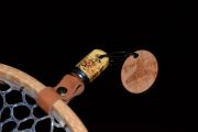 Sierra Nets Custom Spalted Box Elder Burl Leather Magnetic Net Release-$85.00