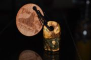 Sierra Nets Custom California Buckeye Burl Leather Magnetic Net Release-$85.00