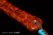 Custom Amboyna Burl fly fishing Net by Sierra Nets