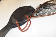Our Newest edition Bison & Latigo Leather Custom Net case w/Braided Handles