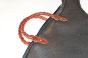 Our Newest edition Bison & Latigo Leather Custom Net case w/Braided Handles
