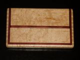 Custom Figured Maple, and Bloodwood Business Card Case