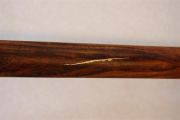 Teak, Wenge, Mahogany & Curly Ash with Inlaid Brass 