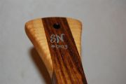 Teak, Wenge, Mahogany & Curly Ash with Inlaid Aluminum 