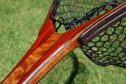 A Rare Quilted Mahogany, Wenge, & Cocobolo Boat Net