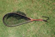 A Mahogany, Curly Ash, & Wenge Landing Net for the Yampa River in Colorado