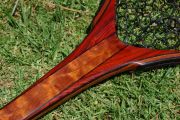A Rare Quilted Mahogany, Wenge, & Cocobolo Boat Net