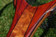 A Rare Quilted Mahogany, Wenge, & Cocobolo Boat Net