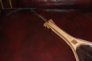 A Sierra Nets Custom Net with Bird's Eye Maple Handle and Wenge/Maple hoop. A club's pin is inlaid