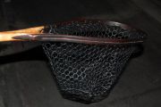Custom Sierra Float Tube Net- Cat's Paw Burl maple & Wenge w/Black Rubber Bag 