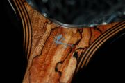 Custom Net by Sierra nets-Beautiful Spalted Maple & Wenge net with inlaid aluminum monogram and fly 