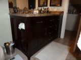 A Custom Mahogany Double Vanity