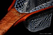Sierra Nets Custom Curly Claro Walnut, Mahogany & Wenge Fly Fishing Net