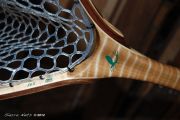 Sierra Nets Custom Curly Maple & Walnut Net with Chrisocolla Inlaid Dun