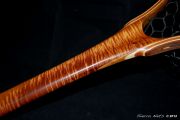 Sierra Nets Custom Curly Koa, Teak, Maple, and Cherry Net with Chrisocolla Inlays
