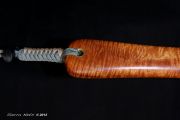 Sierra Nets Custom Curly Koa, Teak, Maple, and Cherry Net with Chrisocolla Inlays