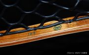 Sierra Nets Custom Curly Koa, Teak, Maple, and Cherry Net with Chrisocolla Inlays