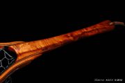 Sierra Nets Custom Curly Koa, Teak, Wenge, and Mahogany Net with Chrisocolla Inlays